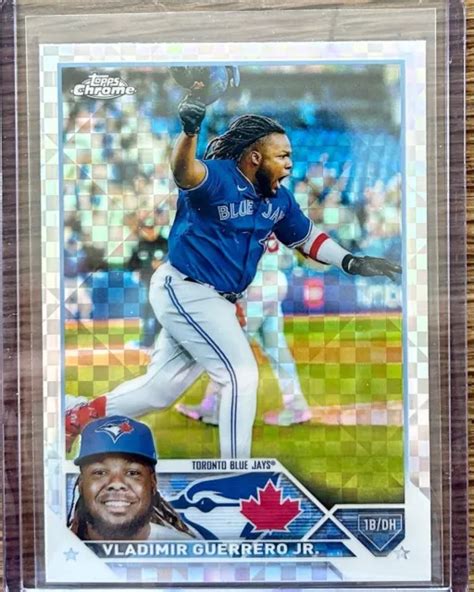 Topps Chrome Vladimir Guerrero Jr Toronto Bleu Jays X Fractor