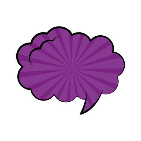 Speech Bubble Expresion Purple Pop Art Flat Style 2475400 Vector Art At Vecteezy