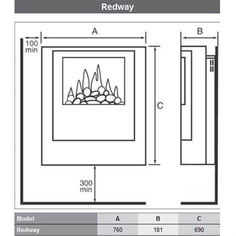 Dimplex Redway Opti Myst Wall Mounted Electric Fire Banyo UK