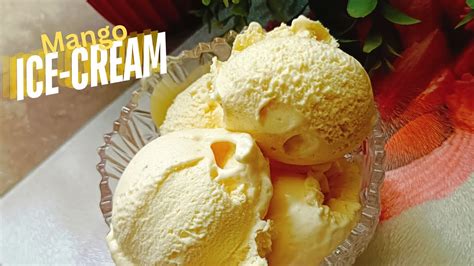 Easy Mango Ice Cream Recipe With Basic Ingredients How To Make Mango