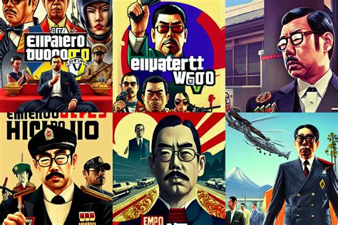 Krea Emperor Hirohito In Grand Theft Auto Cover Art Epic K