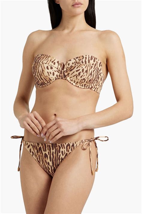 Zimmermann Leopard Print Bikini Top The Outnet