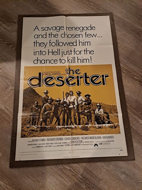 The Deserter Original Folded X One Sheet Movie Poster Bekim