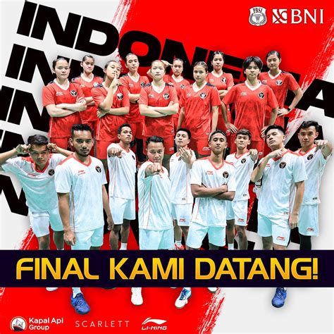 Badminton Indonesia On Twitter Final Kami Datang Kamis Mei