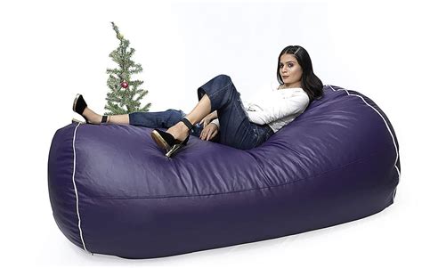 6 Feet Faux Leather Bean Bag Chair With Beans At Rs 3999piece Leather Bean Bag Chair In