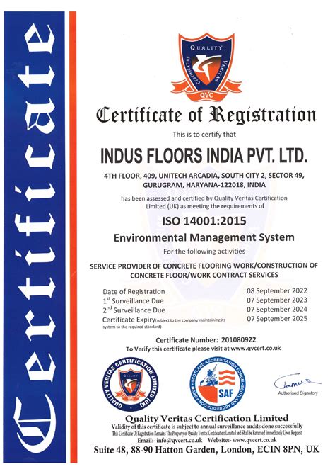 ISO 14001 2015 ENVIRONMENTAL MANAGEMENT SYSTEM - Indus Arabia