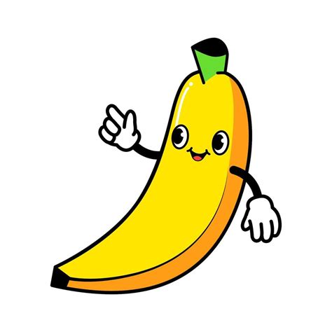 cute banana cartoon for children book 7653449 Vector Art at Vecteezy