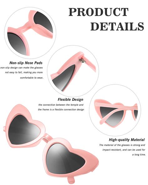 Snapklik Flutesan Pairs Heart Shaped Sunglasses Vintage Heart