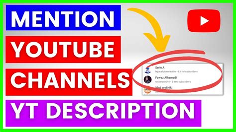 How To Mention Youtube Channels In Video Description In 2024 Tag