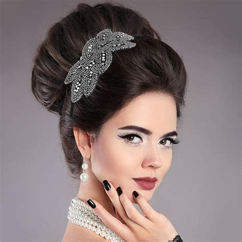 Sibba 1920s Headbands For Women Head Bands Accessories Crystal Bridal