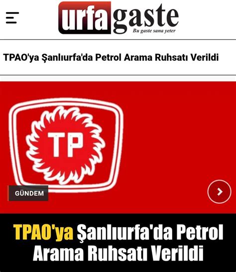 Urfa Gaste on Twitter TPAO ya Şanlıurfa da Petrol Arama Ruhsatı