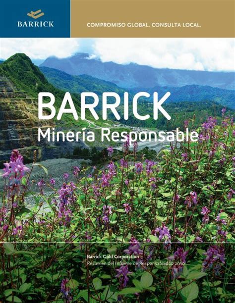 MinerÃa responsable Barrick Gold Corporation