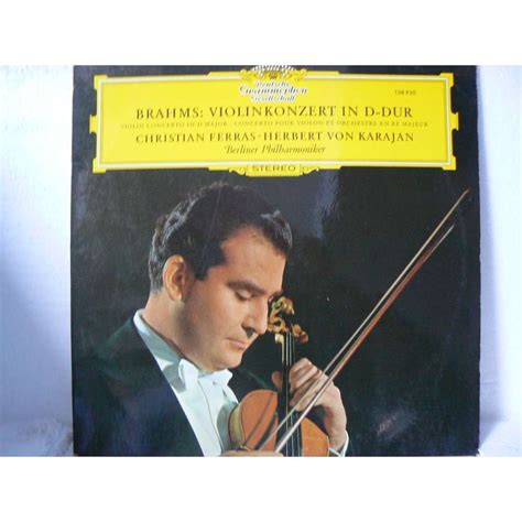 Brahms Concerto Pour Violon Et Orch En Re Majeur De Herbert Von