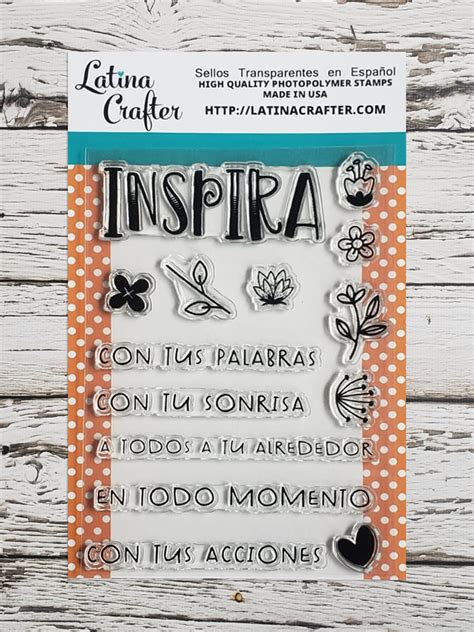 Latina Crafter Sellos en Español Colección Junio