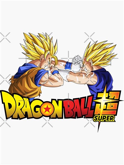 Dragon Ball Super Goku Vegeta Sticker For Sale By Dezain Redbubble