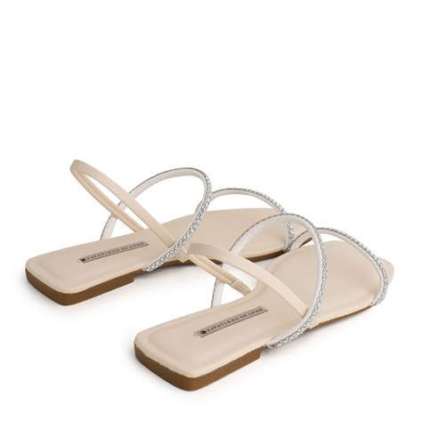 Rasteira Sandália Meia Cana Malha Nude Angelical Bege