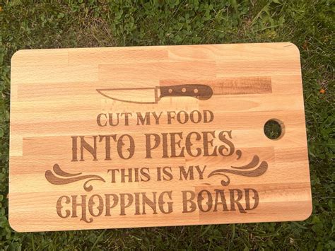 Cut My Food Into Pieces This Is My Chopping Board Cutting Board Etsy