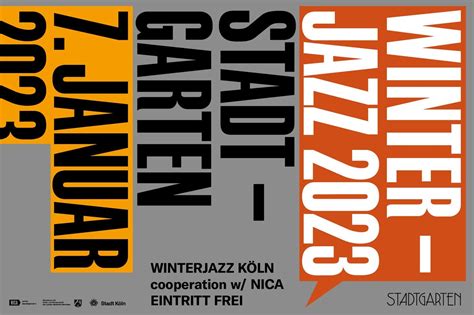 Stadtgarten Köln Winterjazz 2023