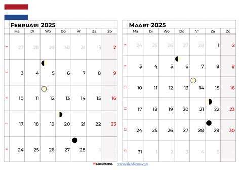 Kalender Maart Nederland Met Weeknummers