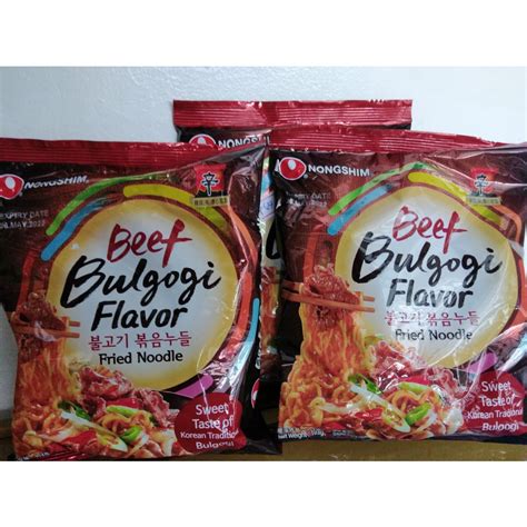 NONGSHIM Beef Bulgogi Fried Noodles 103g 1pc Shopee Philippines