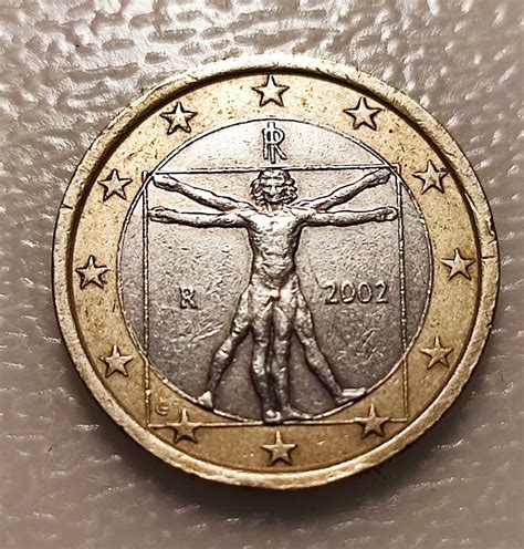 Pièce 1 euro italienne Rare de Léonard de Vinci 2002 TRES RARE | eBay