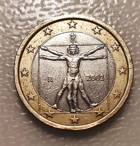 Pièce 1 euro italienne Rare de Léonard de Vinci 2002 TRES RARE eBay