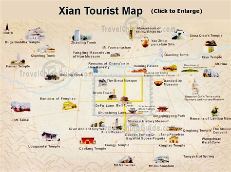 Xian Travel China Attractions Tours Transportation Maps