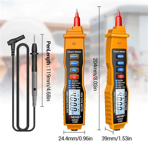 A3003 Digital Multimeter Stifttyp Messgerät 4000 Zählt Spannungsprüfer