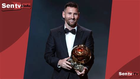 Ballon dOr 2023 Lionel Messi remporte son 8e trophée SENTV