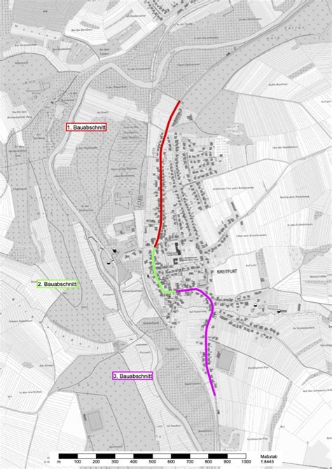 Straßenbauarbeiten unter Vollsperrung in der Ortsdurchfahrt Breitfurt