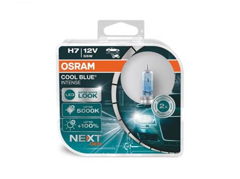 OSRAM H7 Cool Blue Intense NEXT GENERATION Halogen Duo Box 64210CBN HCB