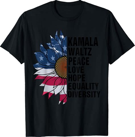 Kamala Harris Tim Walz 2024 Peace Lgbt Harris Walz Waltz T Shirt