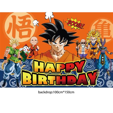 Dragon Ball Z Décoration d anniversaire préChristophe Test et Avis