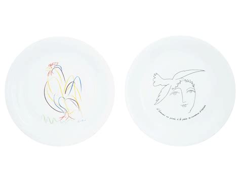 French Limoges Porcelain Pablo Picasso Plates Auction