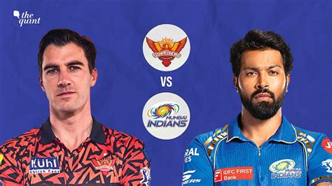 SRH Vs MI IPL 2024 Live Streaming And Telecast Date Time Venue Head