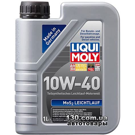 Liqui Moly MOS2 Leichtlauf 10W 40 Semi Synthetic Motor Oil 1 L