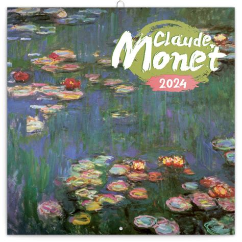 Kalendarz ścienny 2024 miesięczny Presco Group Claude Monet Presco