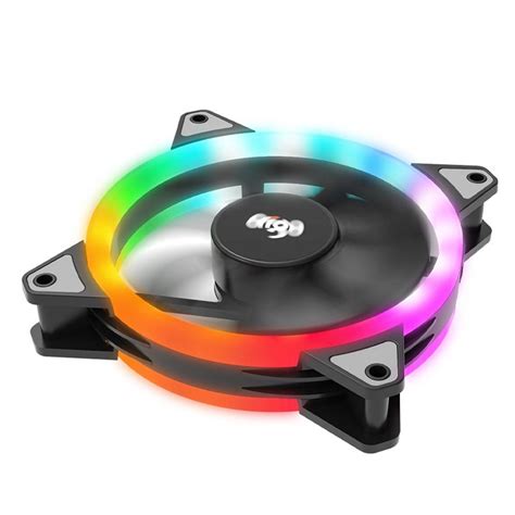 Aigo Dr Spectrum Rainbow Led Dual Ring Casing Fan Static Colour