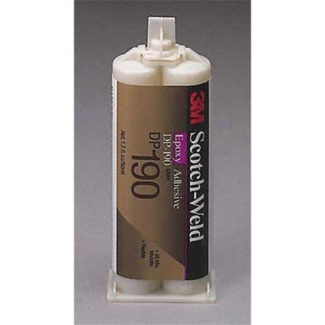 3M Epoxy Adhesive DP190 Series Cartridge 12 PK 1 1 Mix Ratio 12 Hr