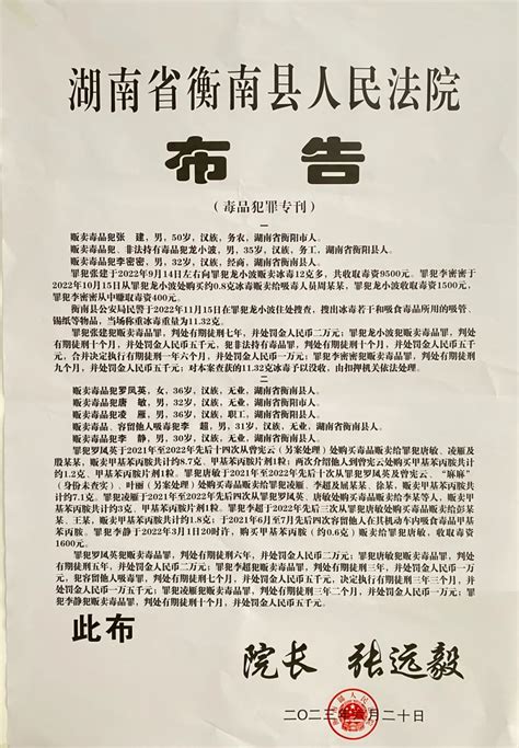 湖南省衡南县人民法院布告澎湃号·政务澎湃新闻 The Paper