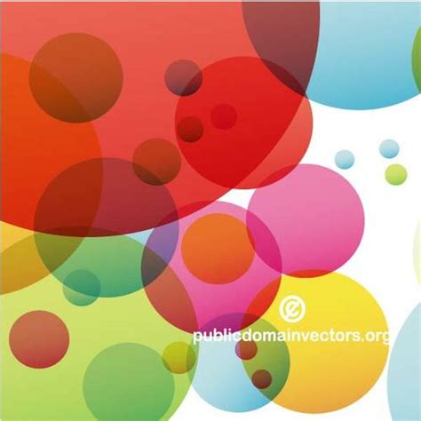 Colorful Circles Public Domain Vectors