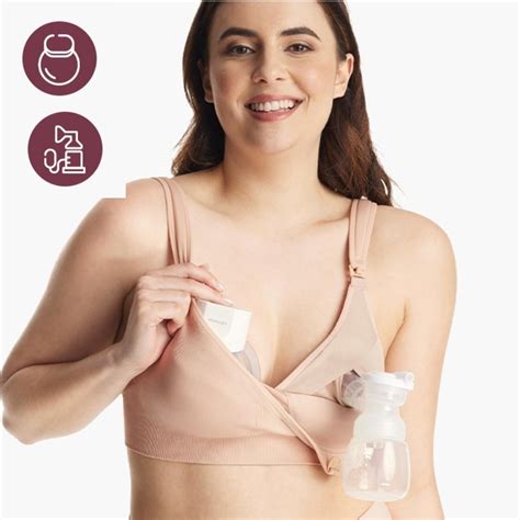 Momcozy Lycra Pumping Bra Hands Free With Fixed Padding For Good