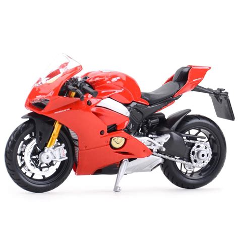 Jual Bburago Miniatur Motor Ducati Panigale V4 Statis Skala 1 18 Untuk