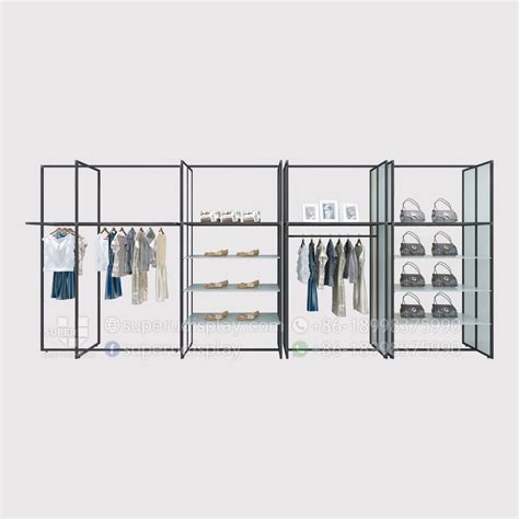 Custom Wall Stand Modular Retail Wall Clothing Racks Manufacturer Supplier