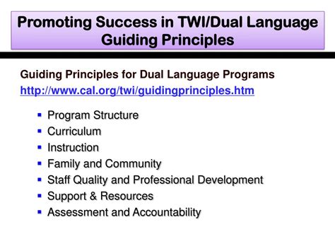 Ppt Success In Two Way Dual Language Education Models And Outcomes