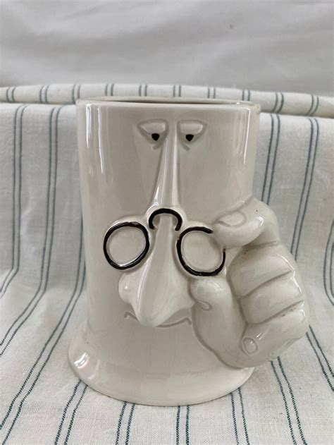 Vintage Spectacleseyeglasses Holder In Ceramic By Fitz And Etsy