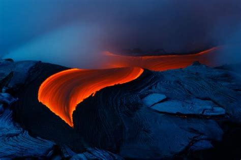 Watch: 'Lava Boats' From Hawaii's Kilauea Volcano Float Down Molten Rivers - Newsweek