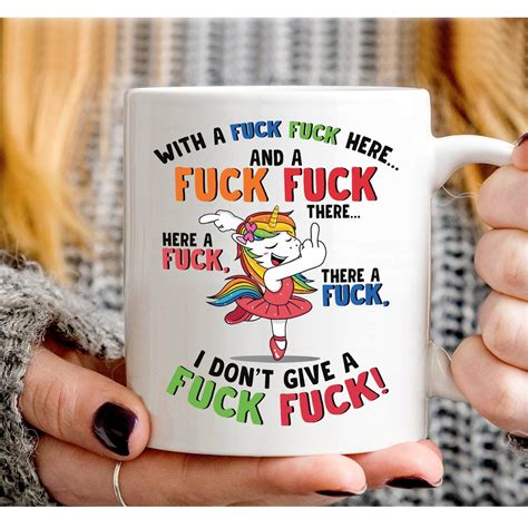 Unicorn With A Fuck Fuck Here And A Fuck Fuck There Here A Etsy