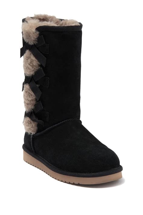 Ugg Bailey Twinface Genuine Shearling And Bow Corduroy Boot Nordstrom Rack Faux Fur Boots