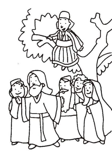 Zacchaeus Coloring Pages - Free Printable Coloring Pages for Kids